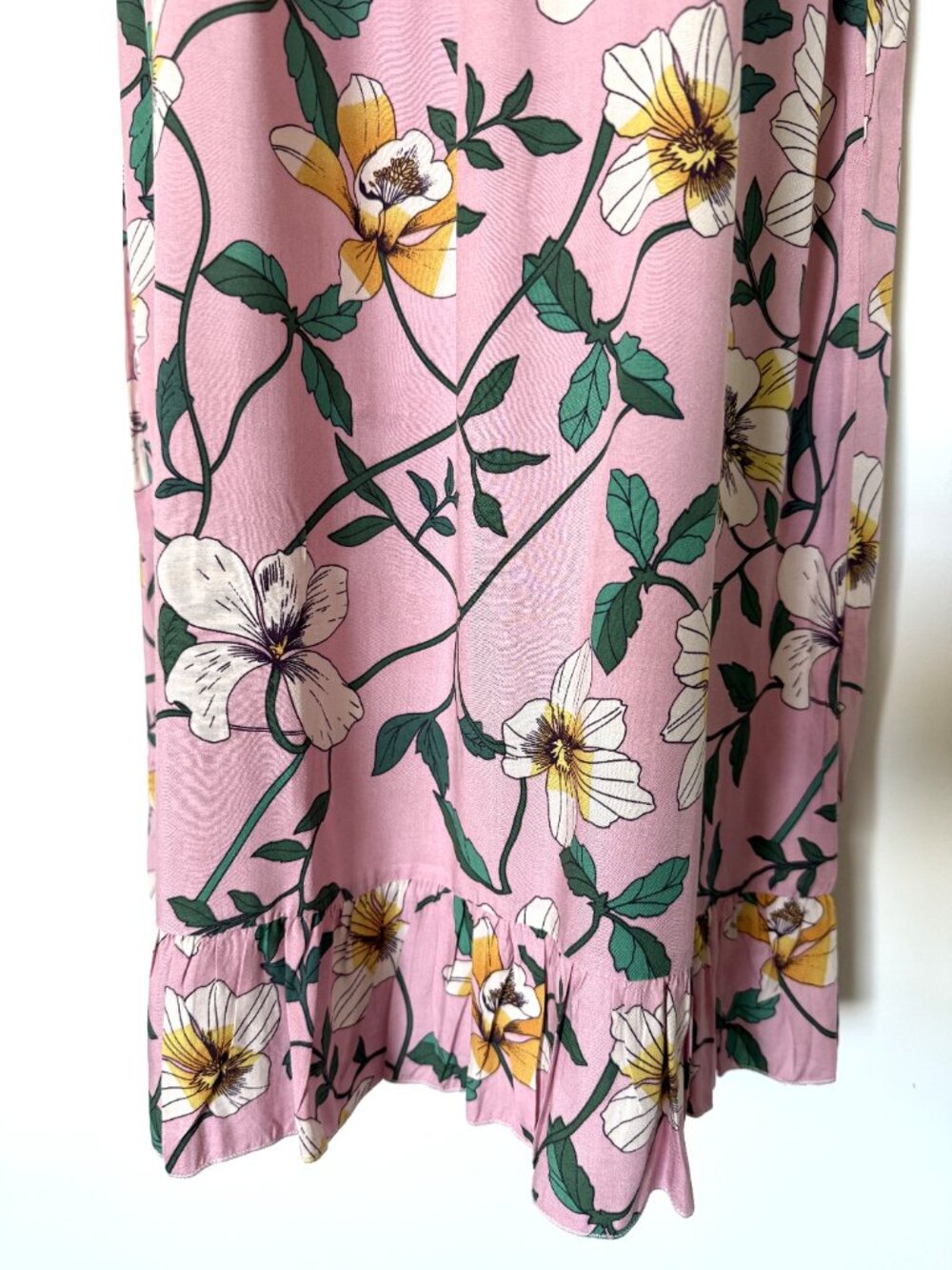 Top Fashion Dress Women's pink floral sleeveless size M - Picture 3 of 6